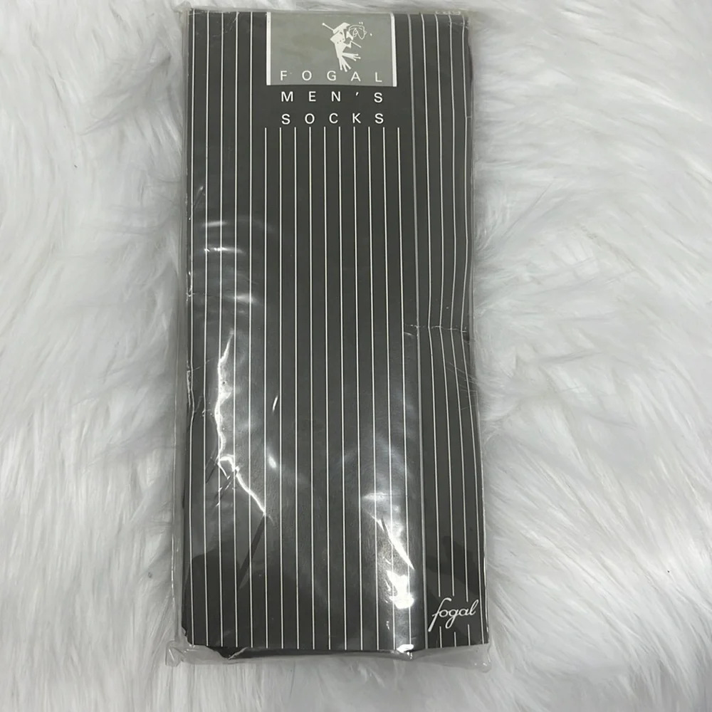 Fogal Men’s Chester 681 Wool Dress Socks LX Bordeaux 320 Made Italy NOS